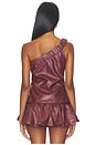 view 4 of 5 The Amelia Top in Burgundy