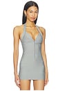 view 2 of 4 Bandage Halter Top in Grey