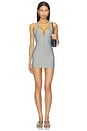 view 4 of 4 Bandage Halter Top in Grey
