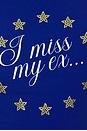 view 5 of 5 CAMISETA TIRANTES BABY I MISS MY EX in Klein Blue