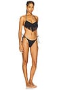view 2 of 4 Fringe Bikini Set in Black