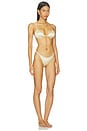 view 2 of 3 The Del Satin Bikini in Pearl