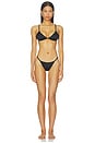 view 1 of 4 MAILLOT DE BAIN 2 PIÈCES THE DEL SATIN  in Black