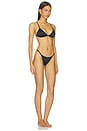 view 2 of 4 MAILLOT DE BAIN 2 PIÈCES THE DEL SATIN  in Black