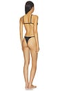 view 3 of 4 MAILLOT DE BAIN 2 PIÈCES THE DEL SATIN  in Black