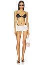 view 4 of 4 MAILLOT DE BAIN 2 PIÈCES THE DEL SATIN  in Black