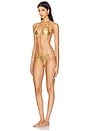 view 3 of 5 MAILLOT DE BAIN 2 PIÈCES FLUER in Gold