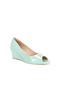 view 2 of 5 COMPENSÉES OPEN TOE VINYL MULE in Ice