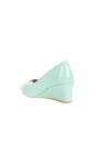 view 3 of 5 COMPENSÉES OPEN TOE VINYL MULE in Ice