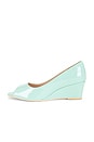 view 5 of 5 COMPENSÉES OPEN TOE VINYL MULE in Ice