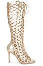 view 1 of 5 ESCARPINS HONEYCOMB LACE UP  in Gold