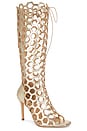 view 2 of 5 ESCARPINS HONEYCOMB LACE UP  in Gold