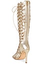 view 3 of 5 ESCARPINS HONEYCOMB LACE UP  in Gold