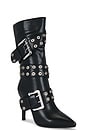 view 2 of 5 BOTTINES SLOUCH BUCKLE  in Black