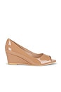 view 1 of 5 Open Toe Wedge Sandal in Bare