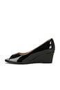 view 6 of 5 Open Toe Wedge Sandal in Black