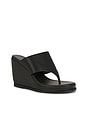 view 2 of 5 Spring Wedge Sandal in Black