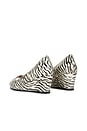 view 5 of 7 COMPENSÉES OPEN TOE MULE  in Zebra Print