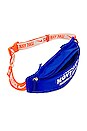 view 5 of 5 Nk Heritage Wstpack - Mov Co in Hyper Royal/Safety Orange/Coconut Milk