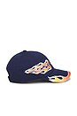 view 3 of 4 Structured Og Flame Cap in Midnight Navy