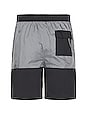 view 2 of 3 NSW Essential Lined Flow Short in Black & Smoke Grey