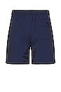 view 2 of 5 Club Woven Lined Flow Shorts in Midnight Navy & White