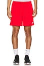 view 4 of 5 M Nk Club Flow Mesh Short in University Red & White