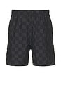 view 2 of 5 M Nk Club Flow Short Checkers in Black & White