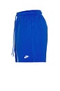 view 3 of 6 Club Flow Mesh Short in Game Royal & White