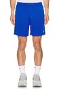 view 5 of 6 Club Flow Mesh Short in Game Royal & White
