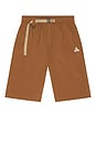 view 1 of 5 Acg Uv Orb Short in Mosswood Brown & Summit White