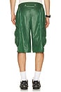 view 3 of 6 Performance Woven Pod Cargo Short in Fir, Barely Volt & Barely Green