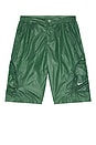 view 5 of 6 Performance Woven Pod Cargo Short in Fir, Barely Volt & Barely Green