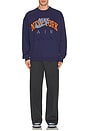 view 4 of 4 Air New York Crew Neck Sweatshirt in Blue Void, Safety Orange, & White