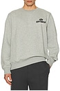 view 3 of 5 Club Crew Neck Sweatshirt in Dark Grey Heather & Black