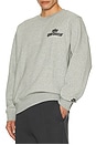view 4 of 5 Club Crew Neck Sweatshirt in Dark Grey Heather & Black