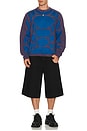 view 3 of 5 Sweater in Dark Raisin, Brilliant Blue, & Voltage Green