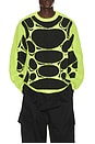 view 1 of 5 FROG Jelly Cage Sweatshirt in Black, Cream Ii, & Volt Ice
