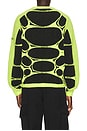 view 2 of 5 FROG Jelly Cage Sweatshirt in Black, Cream Ii, & Volt Ice