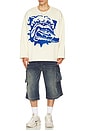 view 3 of 5 SUDADERA in Coconut Milk & Game Royal
