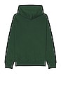 view 2 of 4 Fleece Pullover Hoodie in Forest & White