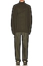 view 5 of 5 Cable Knit Turtleneck in Cargo Khaki