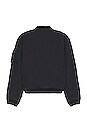 view 2 of 4 M Nl Wvn Flight Jacket in Black/White