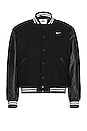 view 1 of 4 Varsity Jacket in Black & White