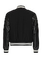 view 2 of 4 Varsity Jacket in Black & White