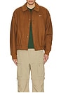 view 4 of 5 M Nk Solo Wool Varsity Jacket in Light British Tan, Light Orewood Brown, & White