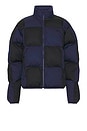 view 1 of 5 M Nk Club Puffer Checker in Midnight Navy, & Black
