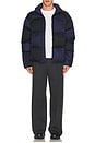 view 5 of 5 M Nk Club Puffer Checker in Midnight Navy, & Black