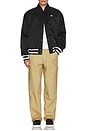 view 5 of 5 Air Varsity Jacket in Black & White