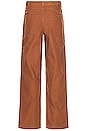 view 3 of 4 M NL DBL PNL PANT UL in Tan